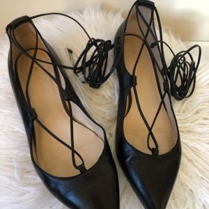 M.Gemi “The Brezza” leather tie flats